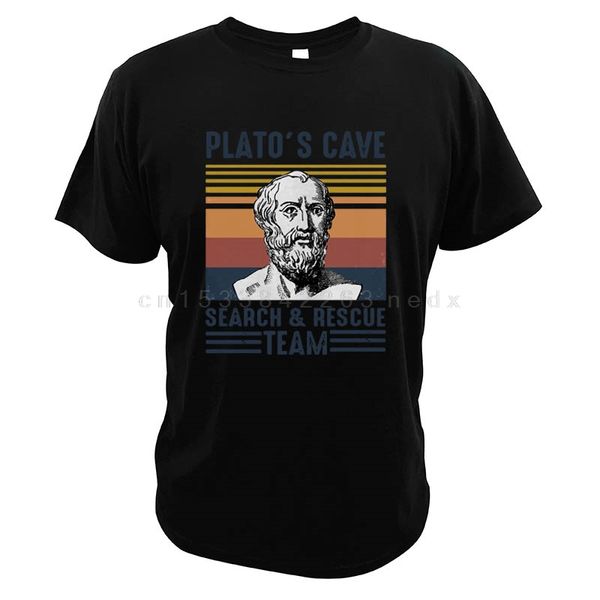 

plato's cave search and rescue team vintage round neck short sleeve gifts funny design digital print hoodie designers t shirts sweatshi
