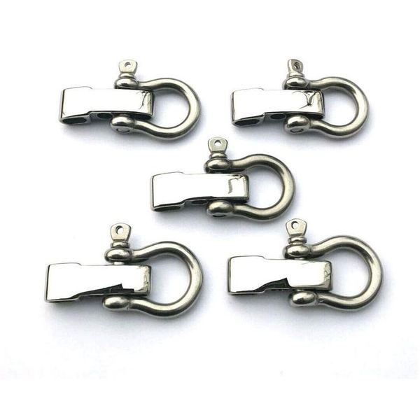 

20pcs zinc alloy o shape shackle+4 holes adjuster for outdoor camping hiking survival rope bracelets buckle carabiner a qylsia