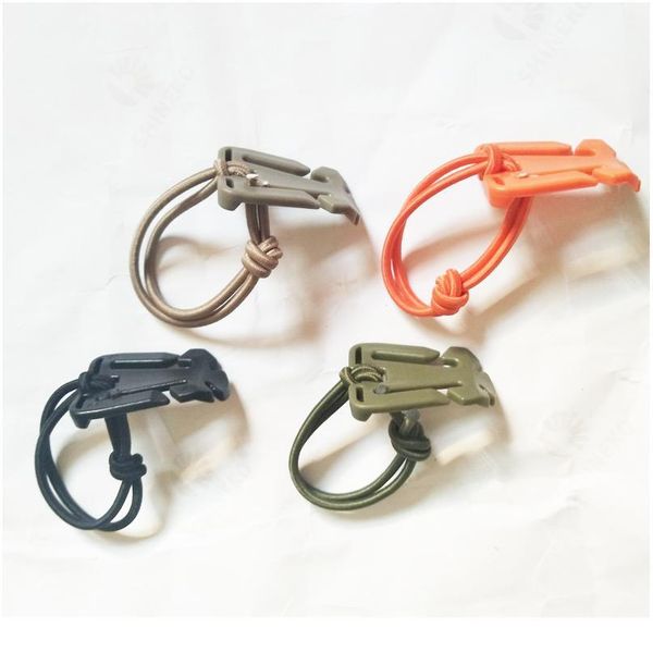 

1/2/3/4pcs outdoor backpack carabiner plastic+elastic cord edc bag mini tool buckle clip winder outd jlludq