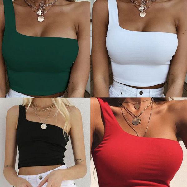 

20ss women one-shoulder crop women's summer beauty back underwear underwear, White