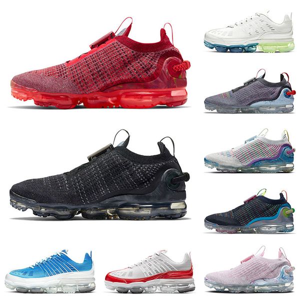 

2020 flynit runners sneakers 360 mens womens running shoes all black white off pure platinum stone blue men women trainers size 36-45, White;red
