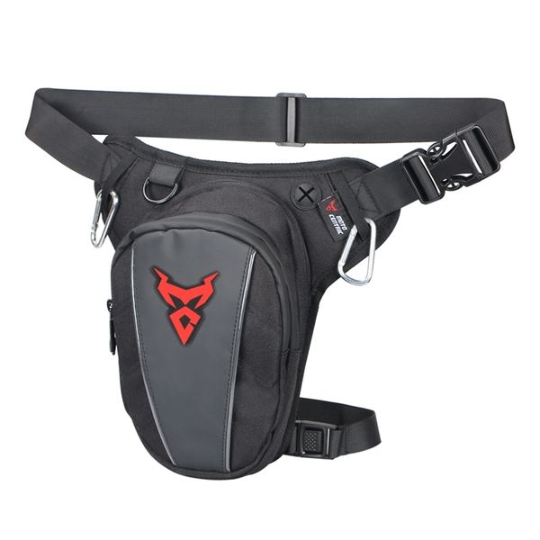 

motorcycle drop leg bag hip fanny pack waterproof outdoor moto casual waist bike black 220216