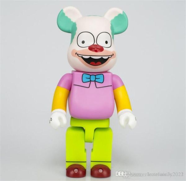 

400% 28cm the bearbrick simpsons bear figures toy for collectors be@rbrick art work model decoration toys
