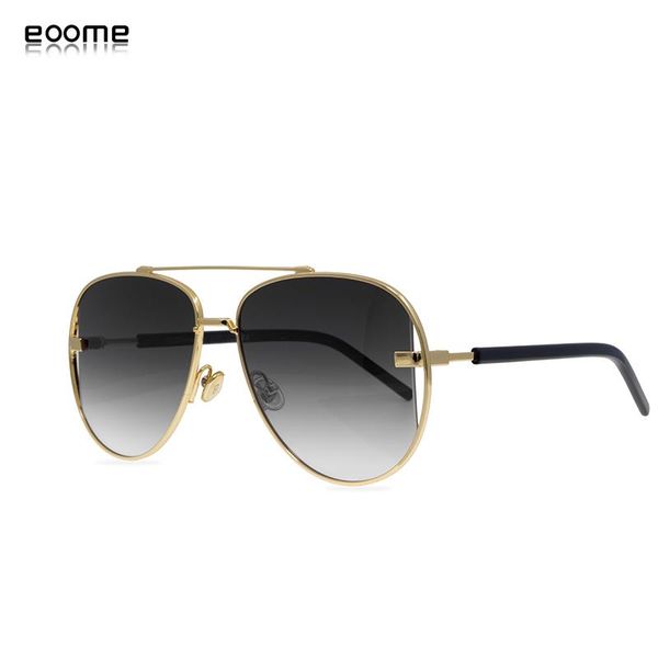 

sunglasses eoome brand original design lady summer sunglass poliot shape light metal electronic plating uv protection, White;black