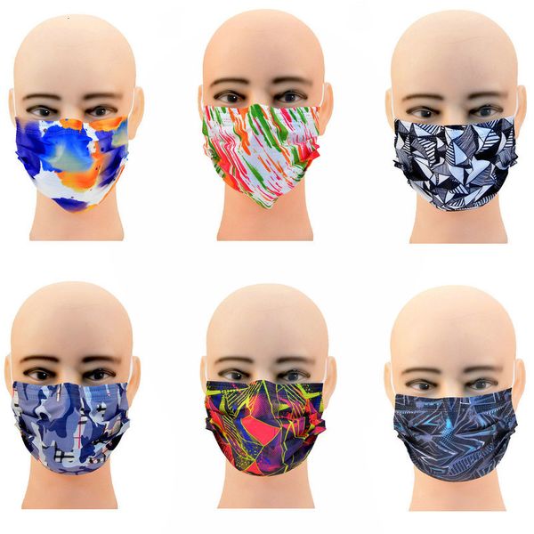 

camouflage retail lace mask leopard package grain disposable designer face masks non-woven anti-dust fashion earlo