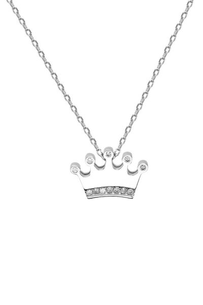 

chains certified cubic zirconia crown 925 silver necklace