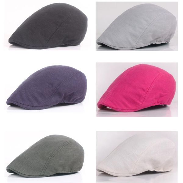 

женщины men classic cabbie casquette пик-шляпа равнина вождение плющ берет плоская крышка hatcs0112, Blue;gray