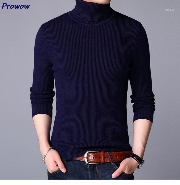 

men's sweaters 2021 vertical striped jacquard long-sleeved two-lapel stretch sweater turtleneck warm carido hombol jersey1, White;black