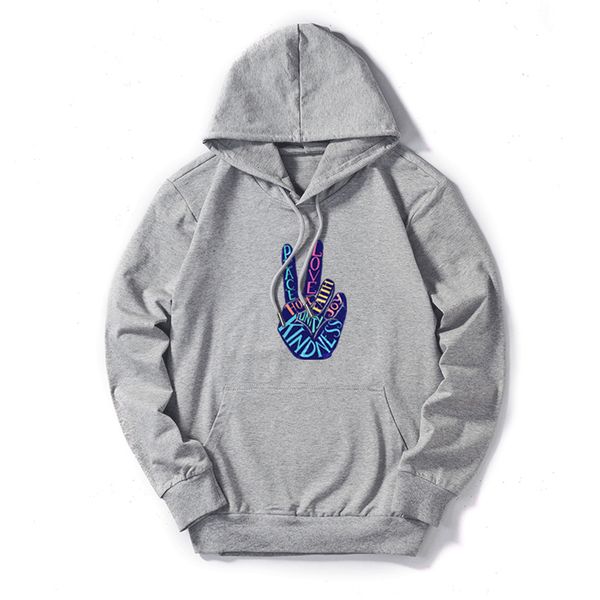 

diy womens sweatshirts solid color print diy hoodies womens letter and finger pattern print pullovers autumn fashion plus size casual