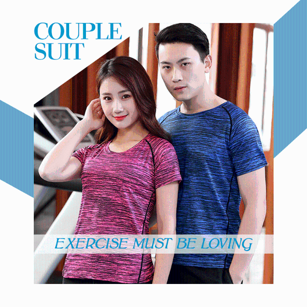 

women's t-shirt siperlari short sleeve t shirts men women running male female sports t-shirts quick dry lover tracksuit couple, White