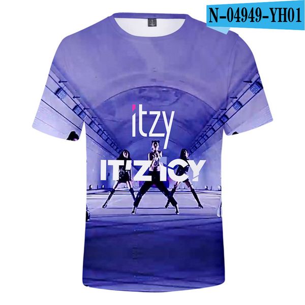 

female idol group itzy printed kpop 3d print shirts horror hentai kawaii men clothing
