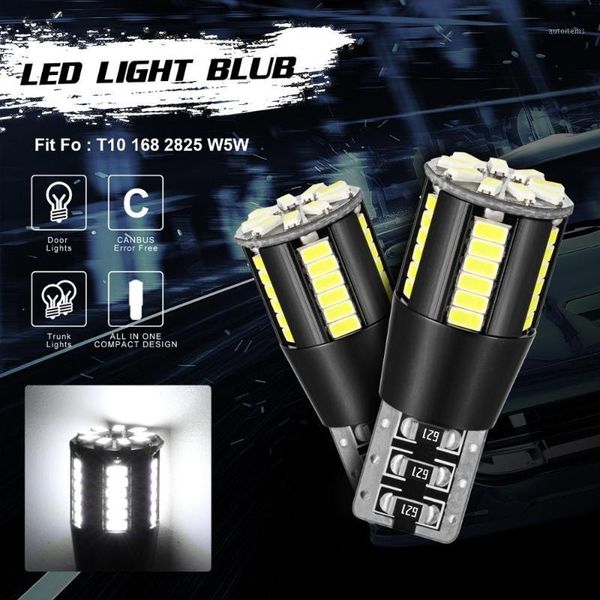 

2pcs w5w t10 led 3014 39smd canbus error led highlight five sides t10 turn signal reversing light brake light1
