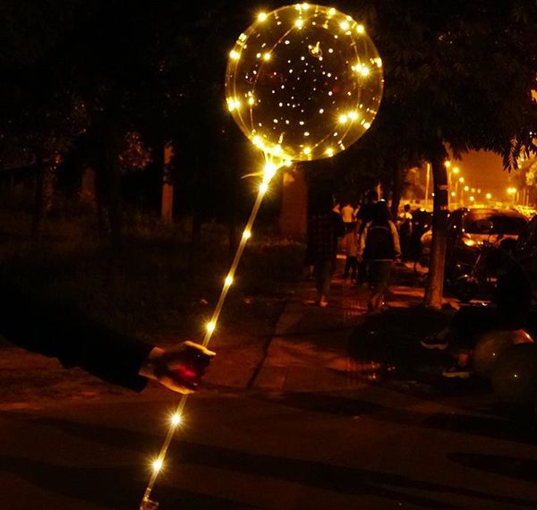

led balloon transparent lighting bobo ball balloons with 70cm pole string balloon xmas wedding party decorations c wmtusx mywjqq