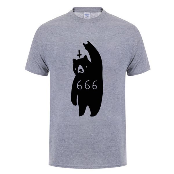 

666 медведь сатана для женщин мода коротким рукавом повседневная homme hip hop swag summer tops спорт толстовка с капюшоном толстовка футбол