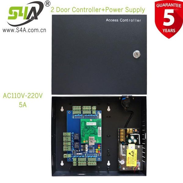 

rj45 access control panel board with dc12v 5a metal power supply converter box for 2 door ethernet access controller1