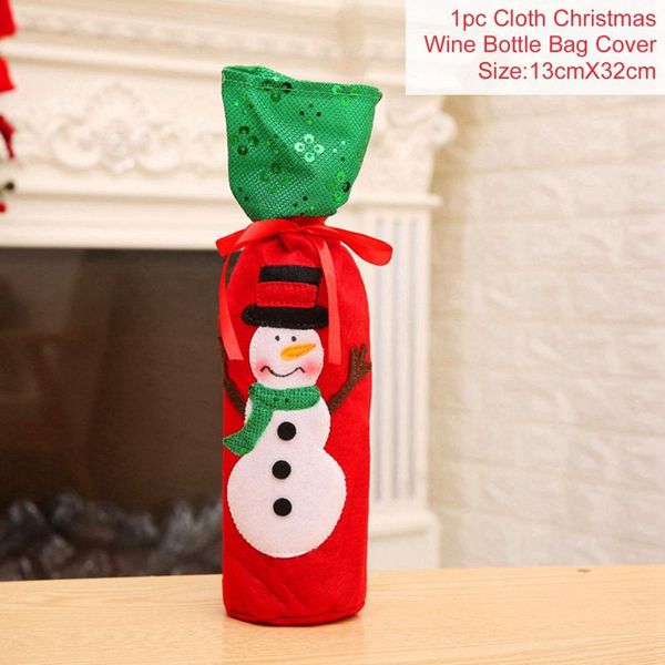 

fengrise christmas decorations for home santa claus wine bottle cover snowman stocking gift holders xmas navidad decor new year bbynuz