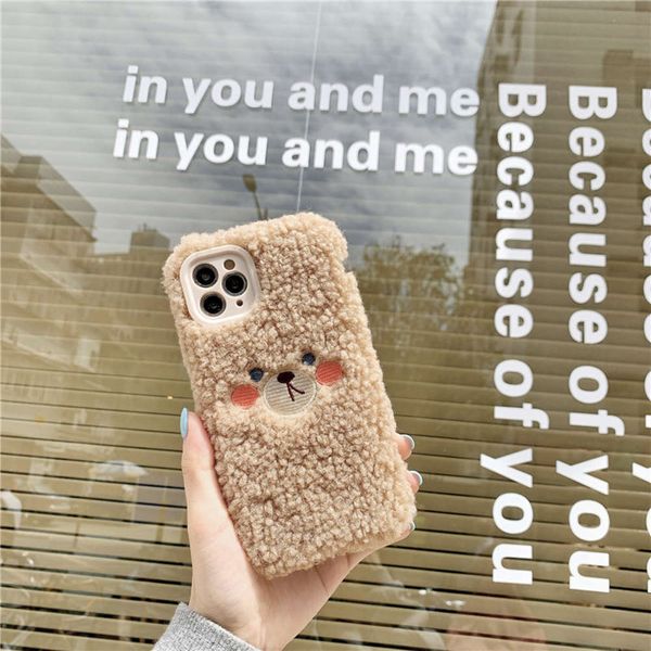 

hanfeng for vip 12 cute 11promax case xr se2 shy xs bear 7 / 8plus