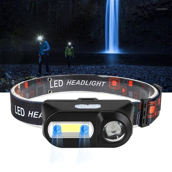 

headlamps ir induction headlamp mini portable cob led outdoors fishing headlights camping head light1