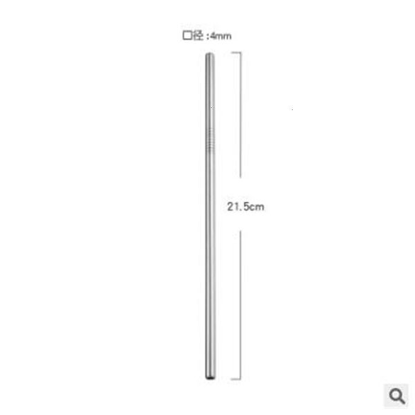 

quality colorful high reusable drinking 304 stainless steel metal straw for mugs 20/30oz 21.5cm 4mmvjy1