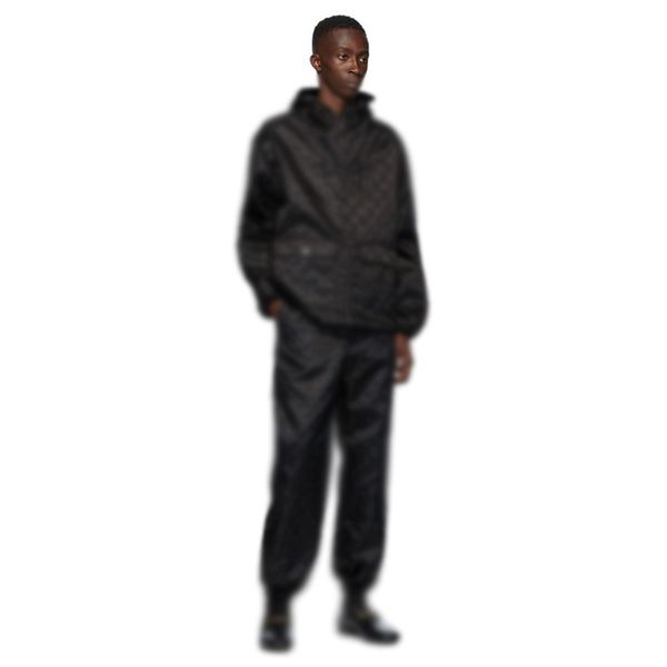 

20fw spring autumn jacquard tracksuits men women outdoor street hooded jacket pants set zipper outwear pant suit sport wear hfymtz042, Gray