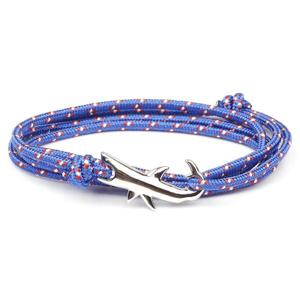 

мода silver shark heads браслет мужчины ювелирные изделия viking браслеты для женщин pulseira masculina bileklik многослойный браслет верево, Golden;silver