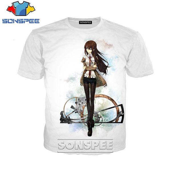 

steins gate anime 3d print shirts humor anime graphic men clothing