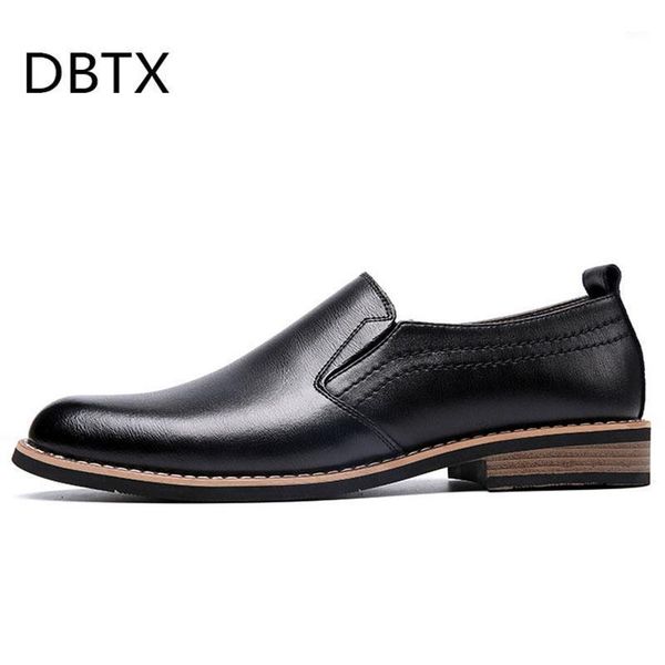 

leather concise men business dress pointy black shoes breathable formal wedding basic shoes men 7301