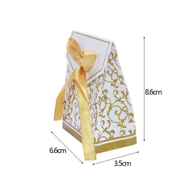 

10pcs gold silver paper candy box gift bag wedding gift packaging baby shower favors birthday party supplies wedding candy box wmtrny