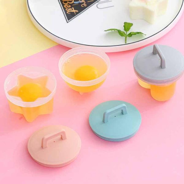 

4pc set plastic simple geometric shape steam egg mold non stick cup egg cooker kitchen cook mold kitchen appliances cooking tool wmtbaf