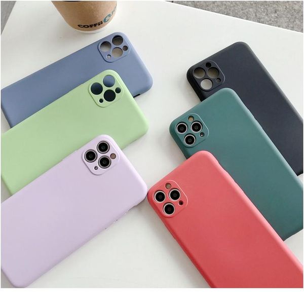 

case for iphone 11 pro x xr xs max 7 8 6 6s plus se2 liquid sile skin feel soft camera pr wmtayo