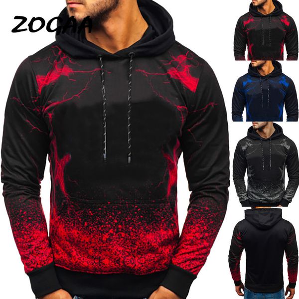 

zoga, men's sweatshirt, informal with hoodie, men's wear, long sleeves, crew neck, hoodie sweatshirt, gray color, Black