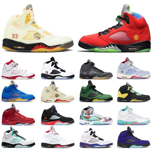 

what the jumpman 5 mens womens basketball shoes 5s fire red black muslin alternate bel men sneakers trainers, White;red