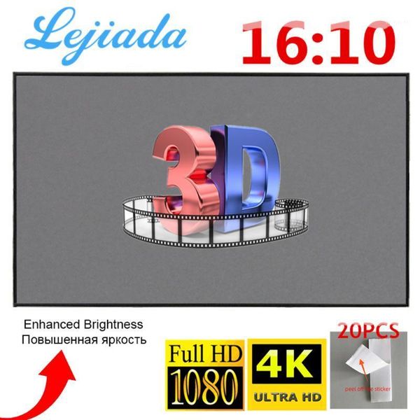 

lejiada projector screen30 50 60 72 84 100 120inch 16:10 4k hd foldable portable projection movies screen theater outdoor indoor1