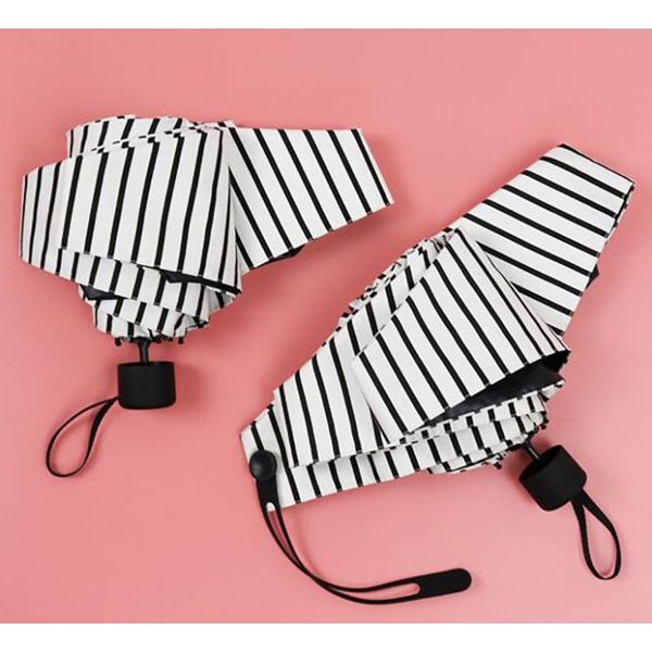 

яд 2020 ins мода patern light mini малой нашивка зонт пять карманных складной зонтик для женщин девушка ув зонт yd200124 bbydln