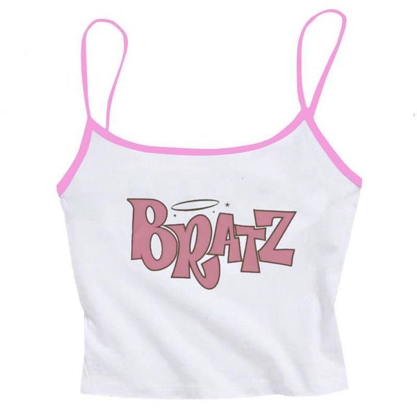 

street vest aesthetic vest y2k vest sleeveless tights exposed navel camisole harajuku kawaii street dark, White