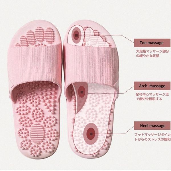 

house non slip women massage slippers summer fashion indoor outdoor flip flops woman shoes beach bathroom slipper men slide #es24, Black