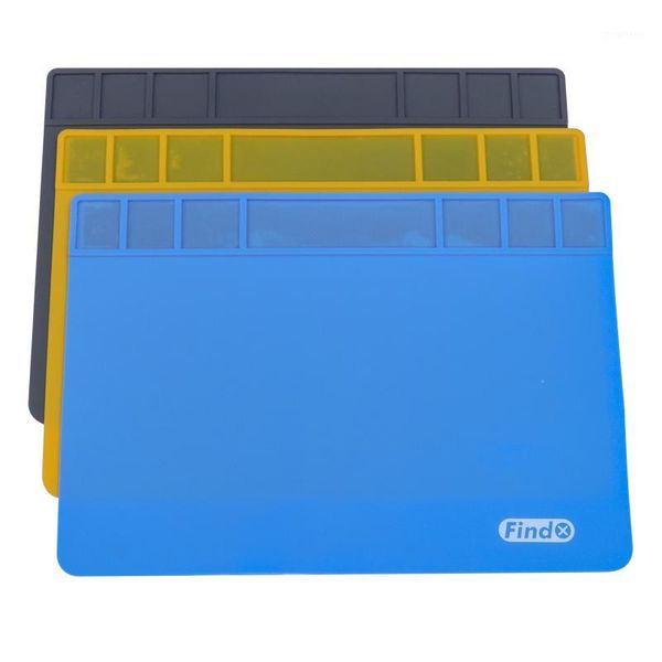 

large size soft silicone soldering mat heat resistant insulation pad air gun station mat bga pcb soldering repair tools1