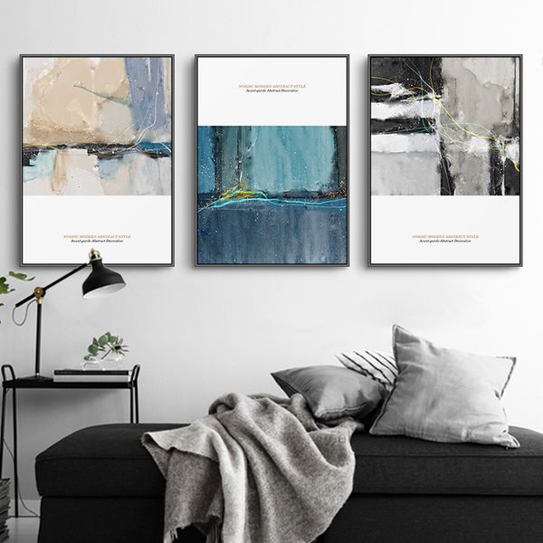 

maeham nordic elegant hand painted abstract wall art canvas poster and print canvas for living room morden creative home decor