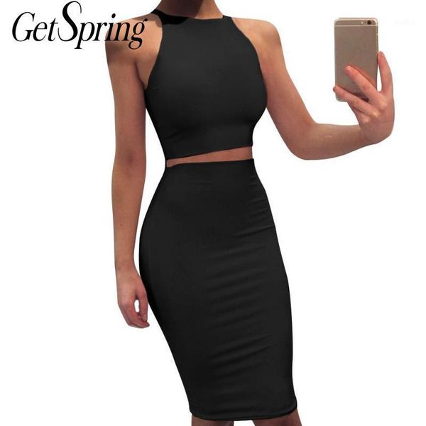 

z-zoux women sets sleeveless crop highv waist long skirt 2 piece set women two piece skirt set black blue red 2020 new1, White