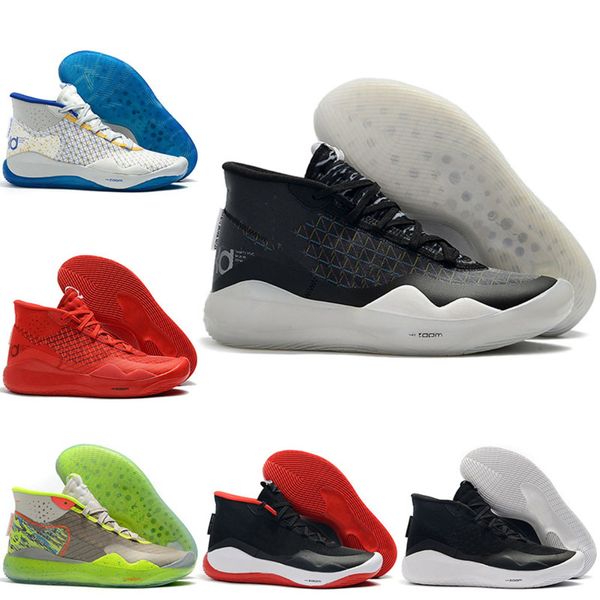 

2019 kevin durant kd 12 90s kid 12s xii men basketball shoes university red the day one kd12 sport sneakers size us 7-12