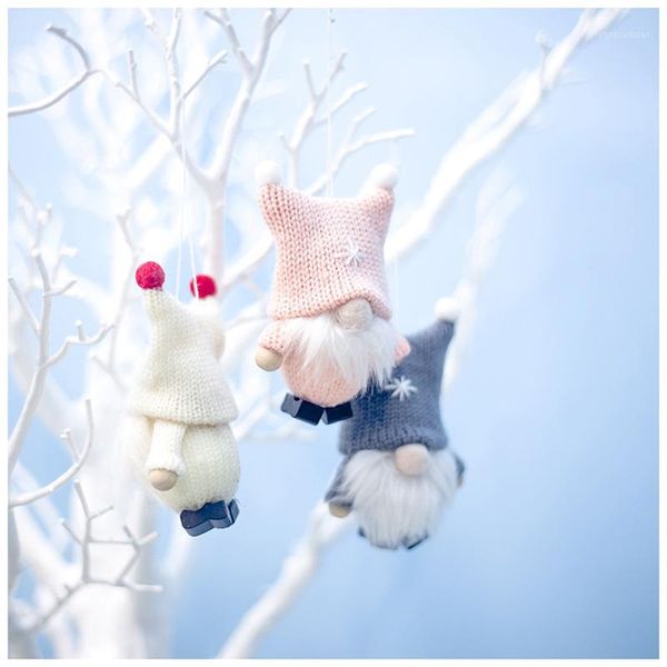 

christmas decorations girl boy ski dolls xmas tree ornament navidad 2021 noel deco for home year kids gift1