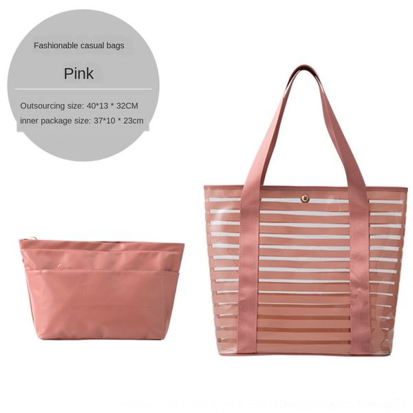 

gdhsp new pvc portable bag multi-functional double toiletries storage bag cosmetic storage transparent emomn