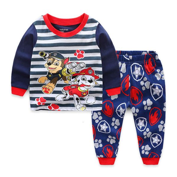 

home two qiuwangwang wear team suit men's 2-7 year old children's pajamas, Blue;red