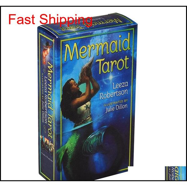 

mermaid tarot deck 78 cards divination card game with guide hupr9