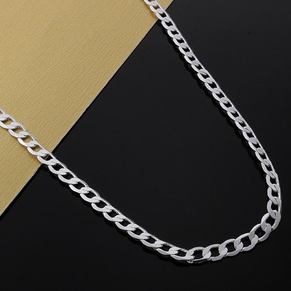 

new listing sell men's silver color 4mm flat women cute men chain snake necklace fashion trends jewelry gifts h bbyeok