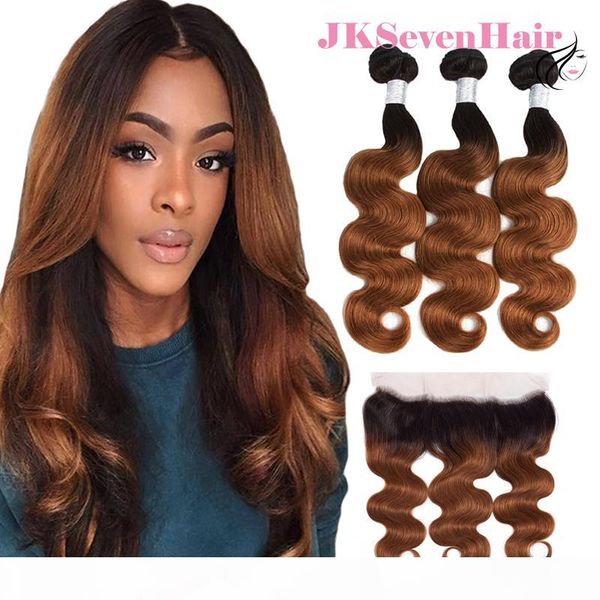 

body wave brazilian virgin hair bundles 1b 30 3pcs with 13x4inch lace frontal peruvian indian malaysian ombre dark root 30 hair weaves, Black