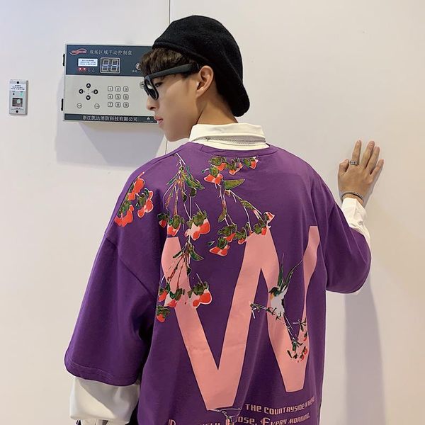 

streetwear t shirt men cotton short sleeve t-shirt hip hop printing 2020 summer mens tshirt jllwrt ly_bags