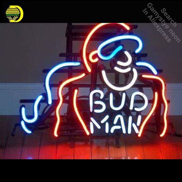 

неоновый знак для bud man неоновых ламп знака business hotel показать handmade стеклянной трубки неоновых огней для продажи бара паба света