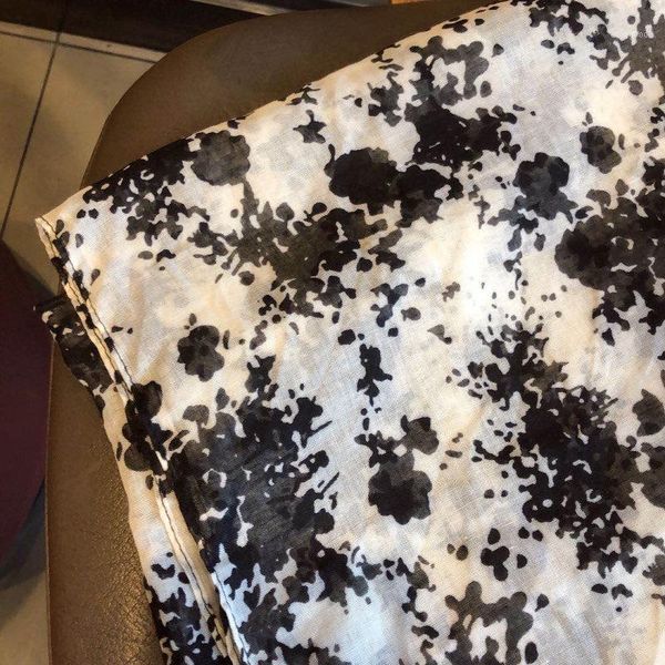 

scarves phle summer scarf women printed cotton shawl female student outing sunscreen beach towel pleated shawl1, Blue;gray