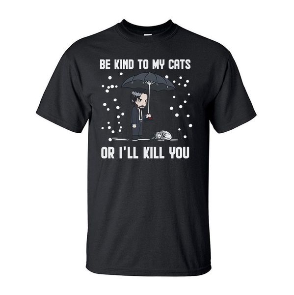 

keanu be kind to my cats funny t shirt for men 2020 summer 100 cotton short sleeve tee male animal fashion jlljji ly_bags